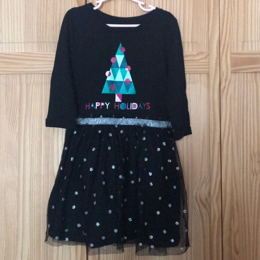 Cat & Jack Christmas Holiday Dress Sz M (7/8)